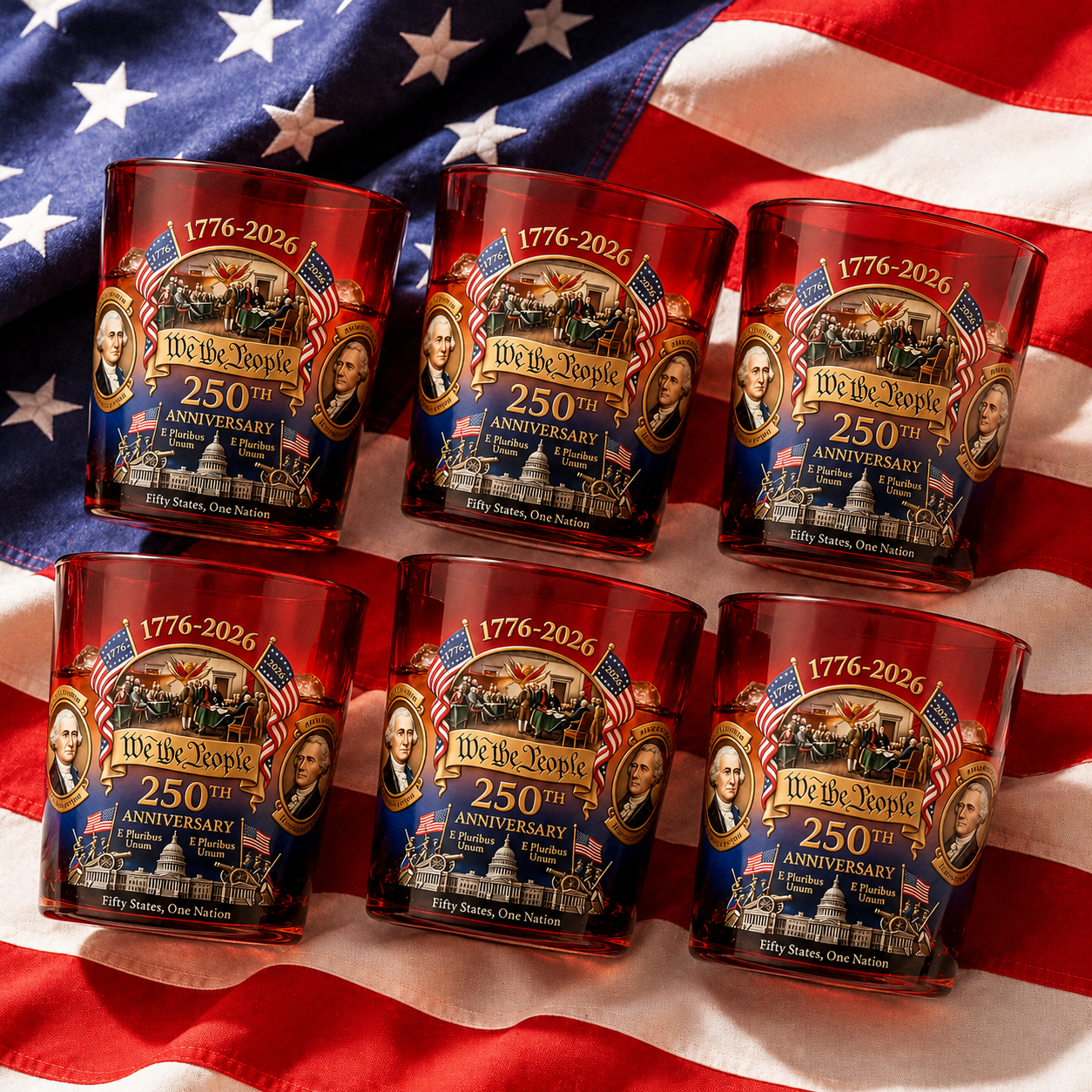 🔥LIMITIERTE AUFLAGE — WE THE PEOPLE 250™ WHISKEYGLAS