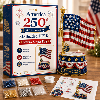 America 250th Anniversary 3D Beaded DIY Kit