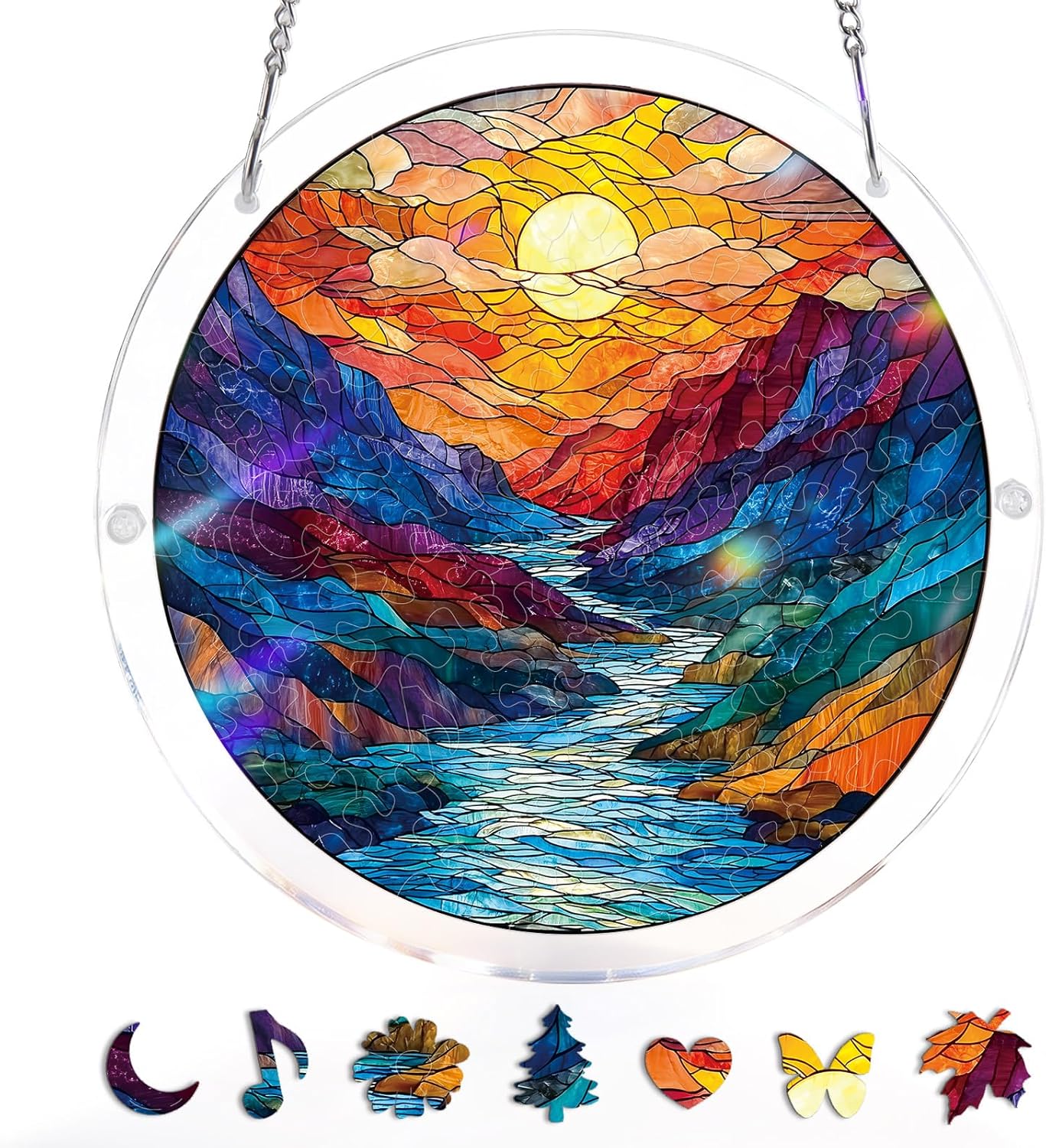 💖Acryl-Puzzle-Sonnenfänger - Heiliges Licht Jesu