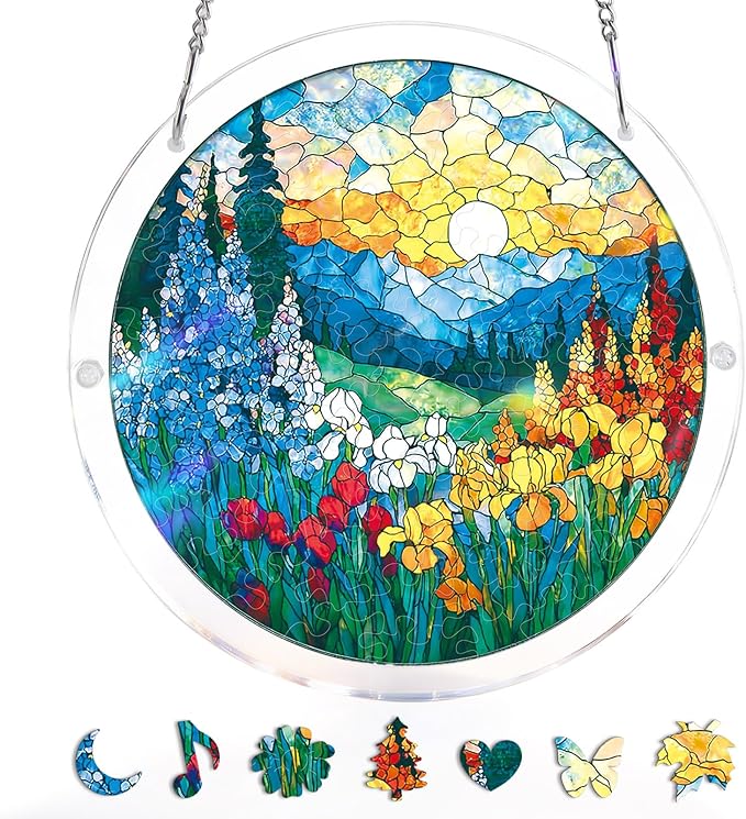 💖Acryl-Puzzle-Sonnenfänger - Heiliges Licht Jesu