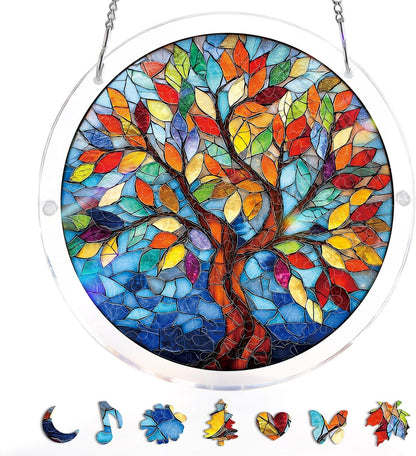 💖Acryl-Puzzle-Sonnenfänger - Heiliges Licht Jesu