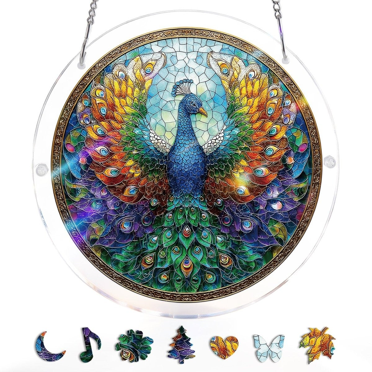 💖Acryl-Puzzle-Sonnenfänger - Heiliges Licht Jesu