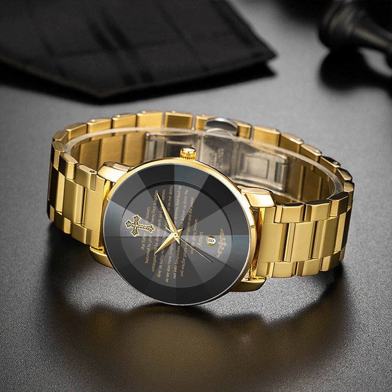 ✝️ A Timeless Symbol of Faith & Strength Luxury Cross Watch Designed for Men Who Walk With Purpose
