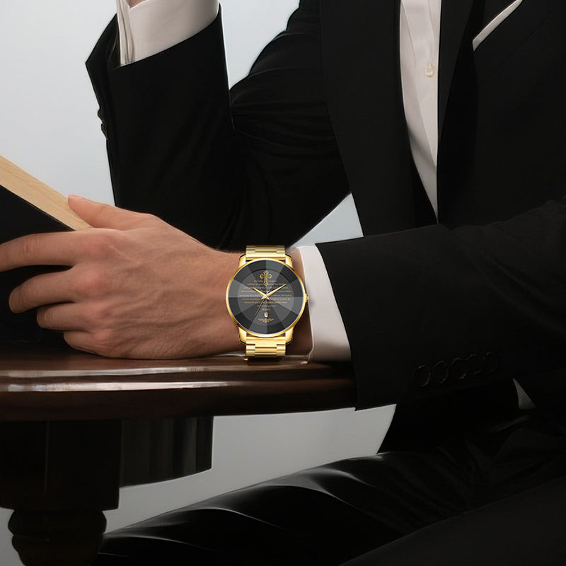 ✝️ A Timeless Symbol of Faith & Strength Luxury Cross Watch Designed for Men Who Walk With Purpose