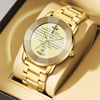 ✝️ A Timeless Symbol of Faith & Strength Luxury Cross Watch Designed for Men Who Walk With Purpose