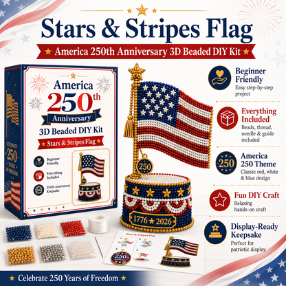 America 250th Anniversary 3D Beaded DIY Kit