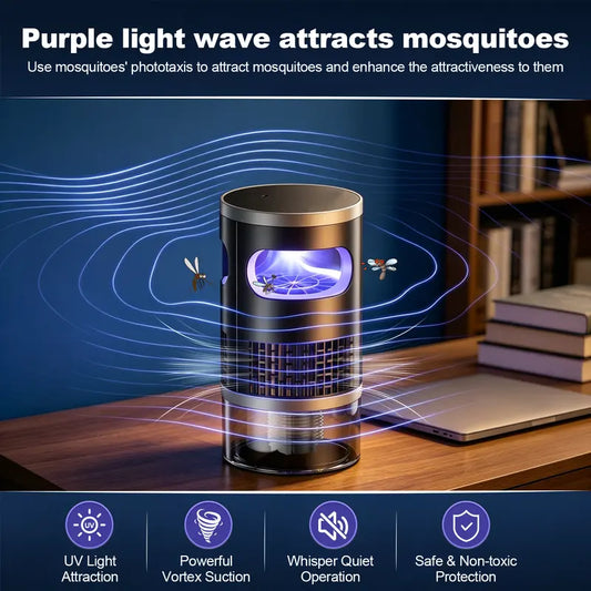🌙 Save 50% Instantly! 🔥 Silent UV Mosquito Trap — Chemical-Free, Safe for Children & Pets 🦟 Rechargeable or Plug-in Operation — A Summer Essential!