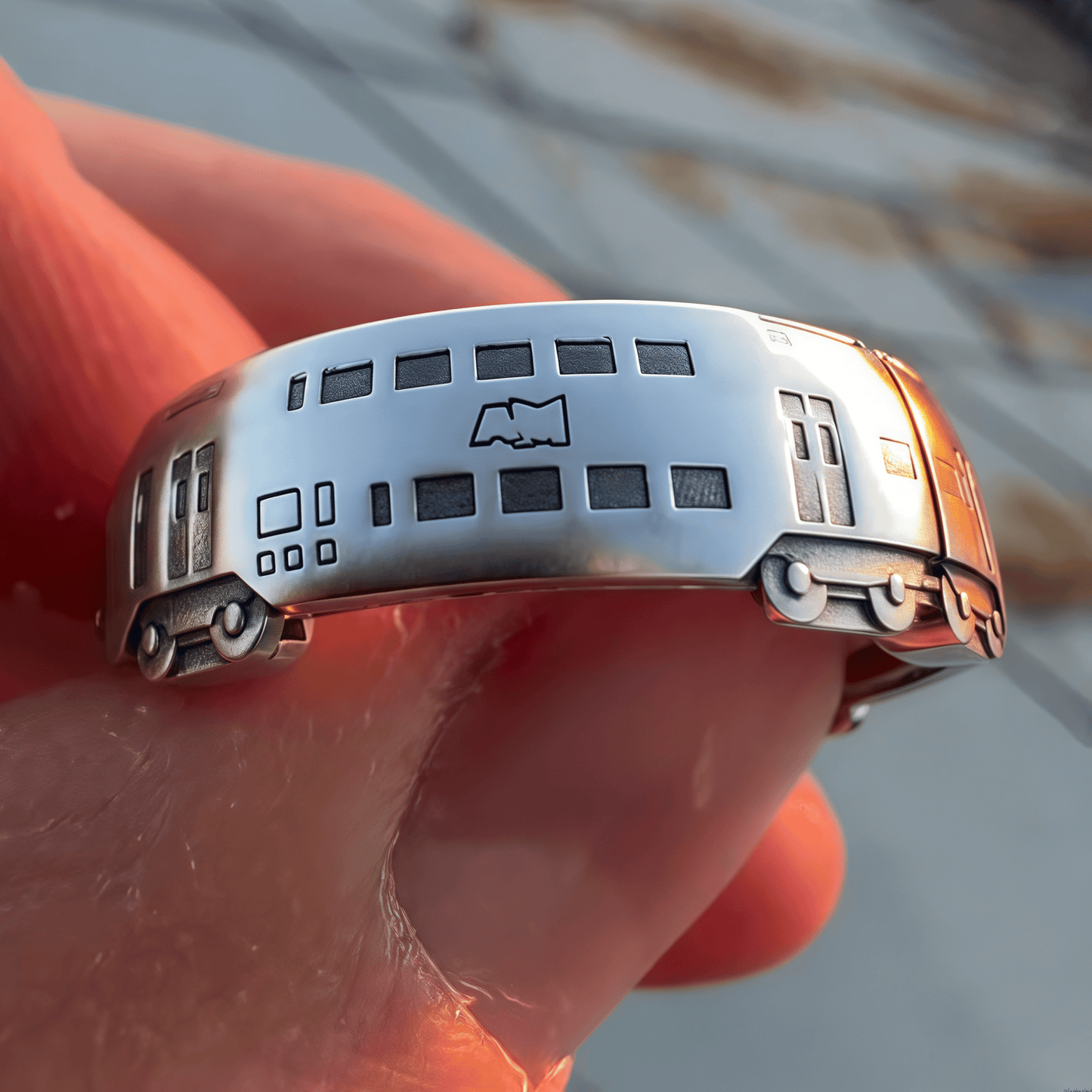 🔥LAST DAY 50% OFF - 🚇✨Spinning Subway Train Ring