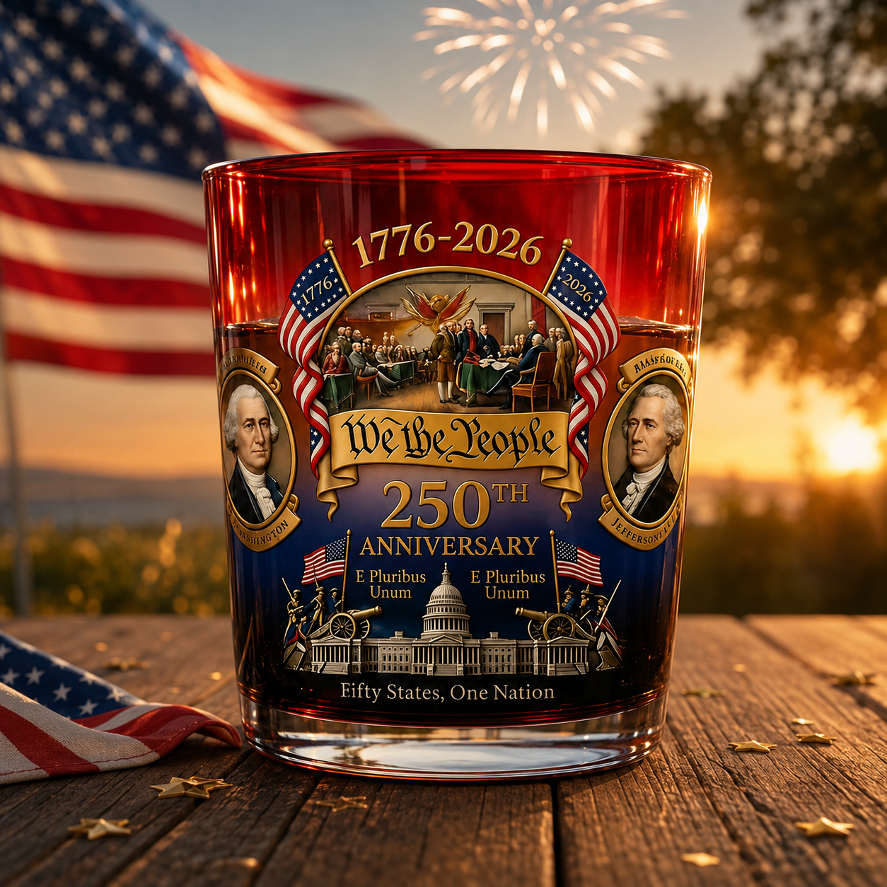 🔥LIMITIERTE AUFLAGE — WE THE PEOPLE 250™ WHISKEYGLAS