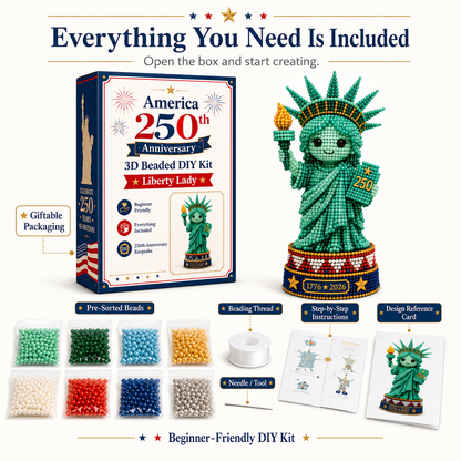 America 250th Anniversary 3D Beaded DIY Kit