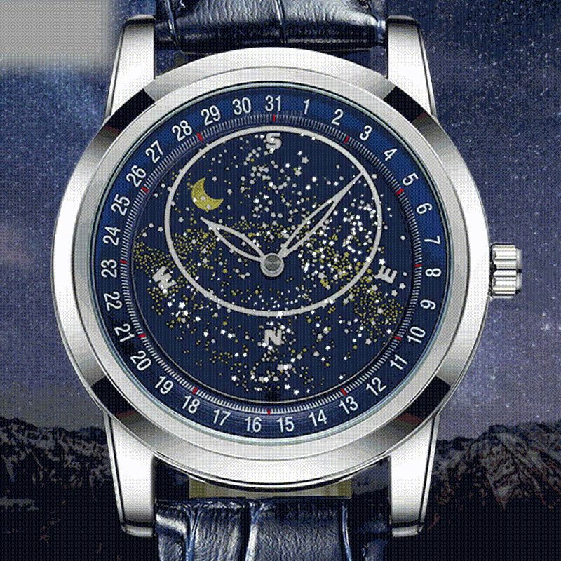 🔥Neuheit-Special: 30 % Rabatt – Herrenuhr, vollautomatisch, mechanisch, mit drehbarem Sternenhimmel-Zifferblatt – wasserdicht & leuchtend