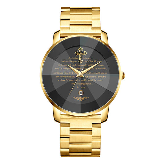 ✝️ A Timeless Symbol of Faith & Strength Luxury Cross Watch Designed for Men Who Walk With Purpose