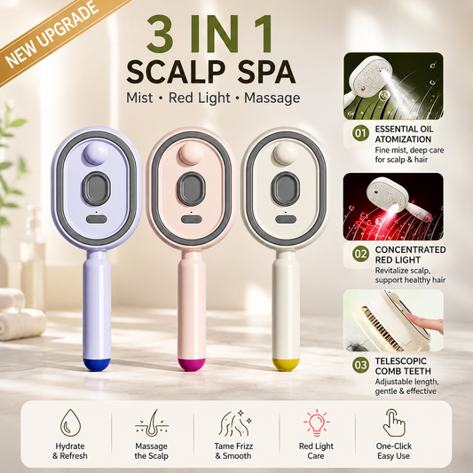 Electric Mist-Spraying Massage Cushion Brush