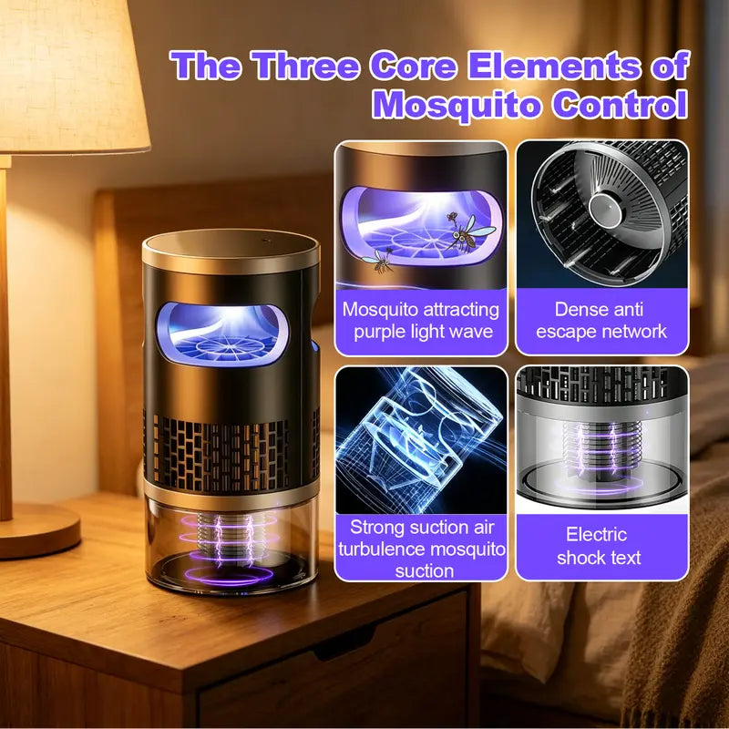 🌙 Save 50% Instantly! 🔥 Silent UV Mosquito Trap — Chemical-Free, Safe for Children & Pets 🦟 Rechargeable or Plug-in Operation — A Summer Essential!