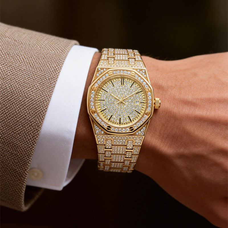 🔥 LIMITED TIME 70% OFF | Luxury Iced Out Quartz Watch for Men