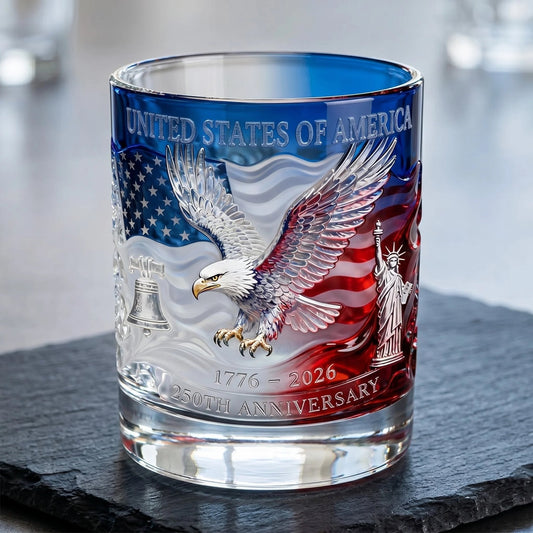 Limitierte Auflage 2026 USA 250. Jubiläums-Gedenkglas – 1776-2026 Heritage Edition