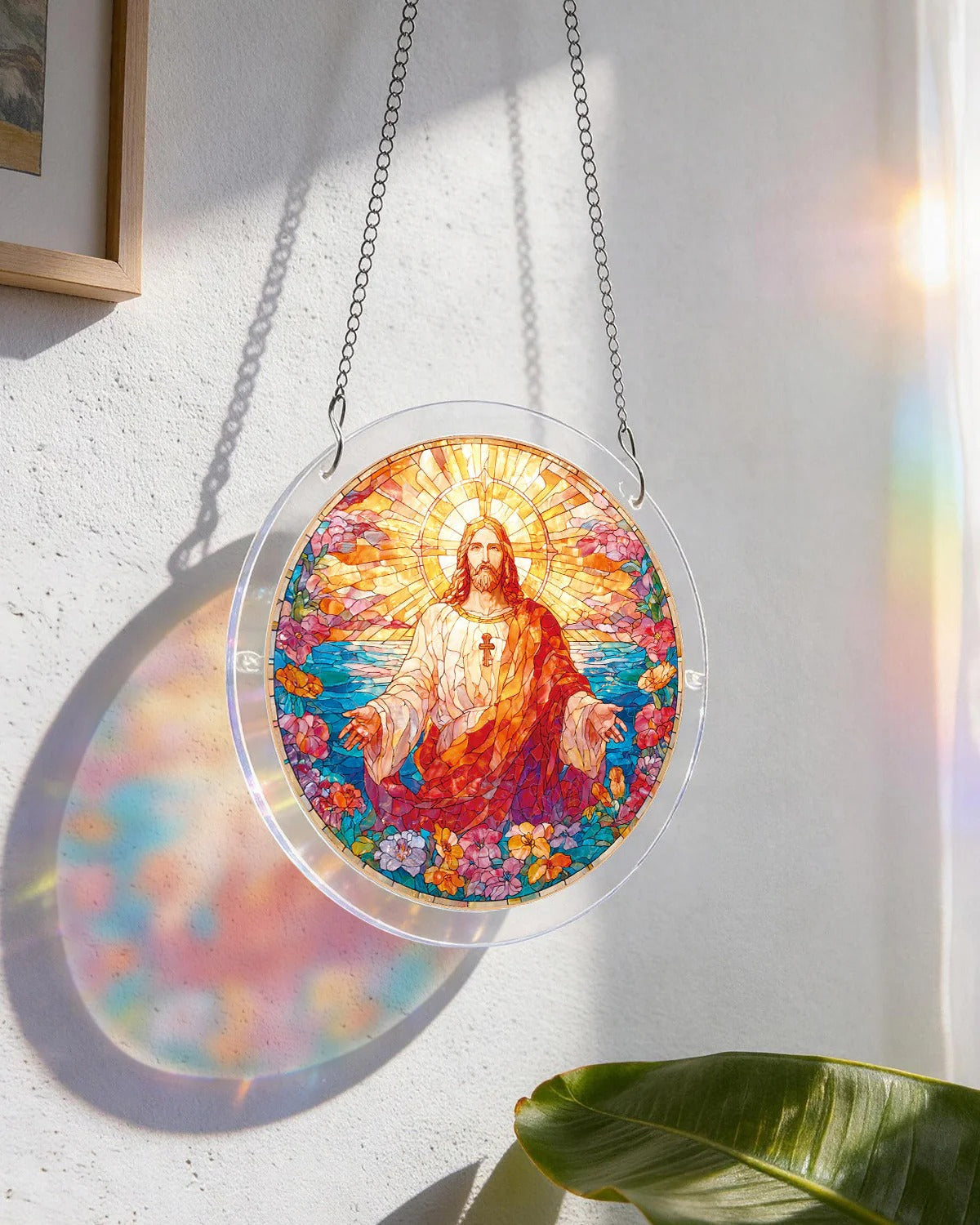 💖Acryl-Puzzle-Sonnenfänger - Heiliges Licht Jesu