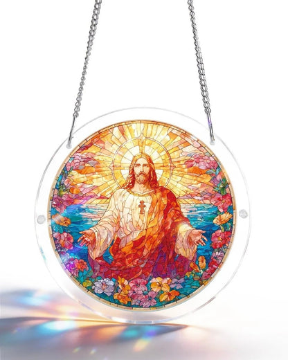 💖Acryl-Puzzle-Sonnenfänger - Heiliges Licht Jesu