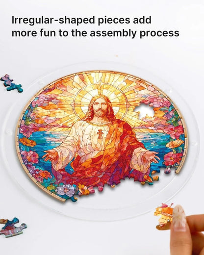 💖Acryl-Puzzle-Sonnenfänger - Heiliges Licht Jesu