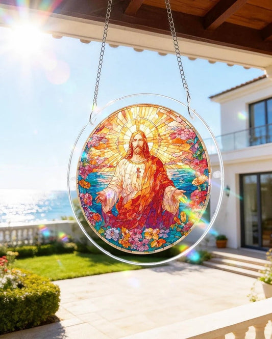 💖Acryl-Puzzle-Sonnenfänger - Heiliges Licht Jesu